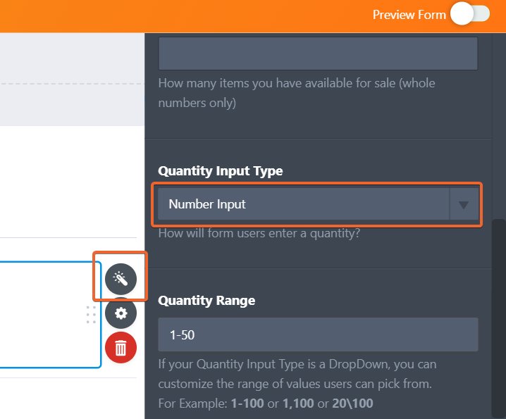Adding Inventory to Jotform