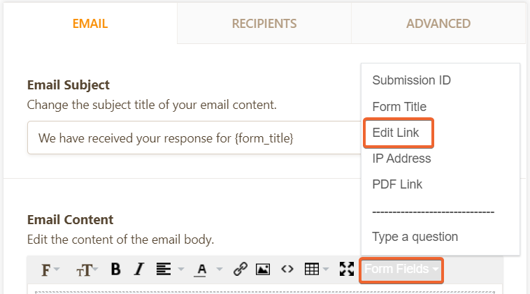 How to allow users to edit submisisons? Image 1 Screenshot 20