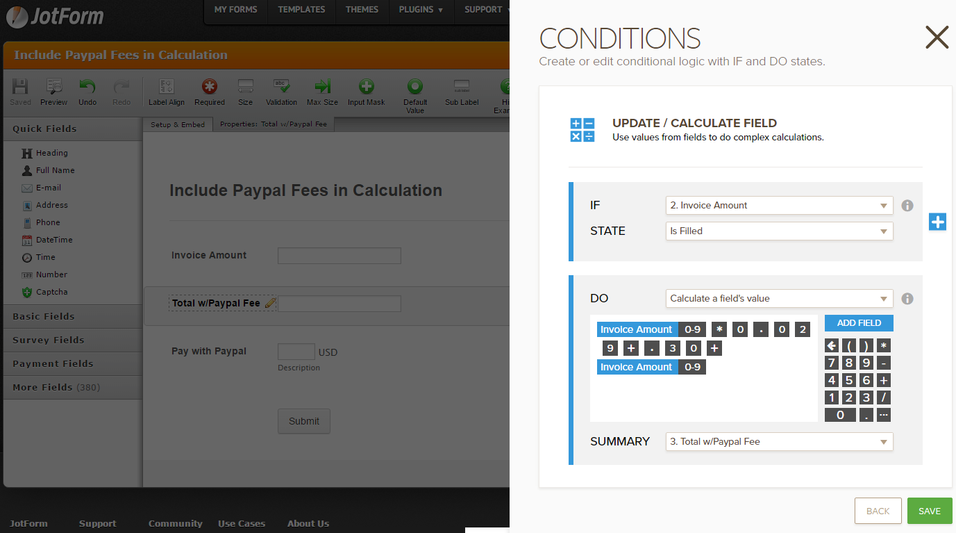 How do you get this calculation to occur so a customers enters and sees total before paying? Image 1 Screenshot 30