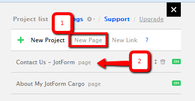 Image: cargo - panneau admin