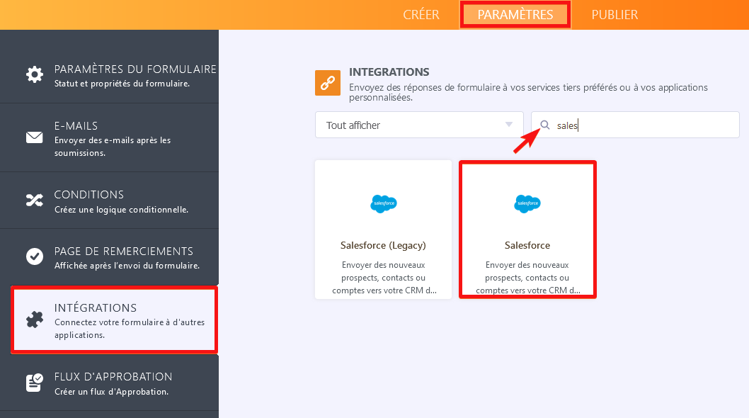 Intégrations - Salesforce