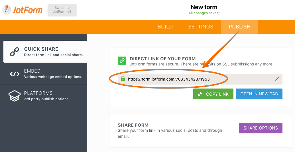 How to share a form without requesting a password on users side Image 1 Screenshot 20