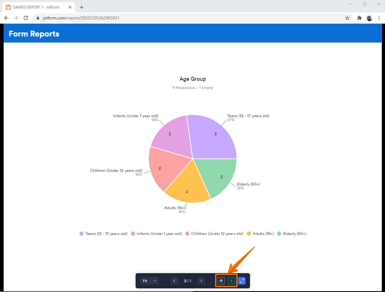 How to Download and Print the Visual Report?