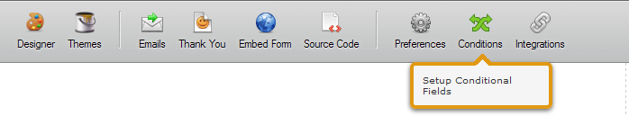 Conditions in Toolbar