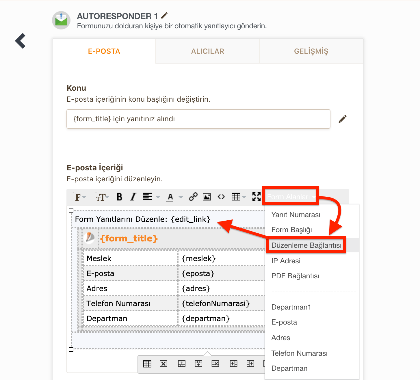 Kullanıcıların Kendi Form Yanıtlarını İleriki Bir Tarihte Güncellemesine İzin Verme Image-2