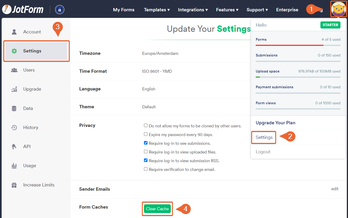 clear form cache Screenshot 10