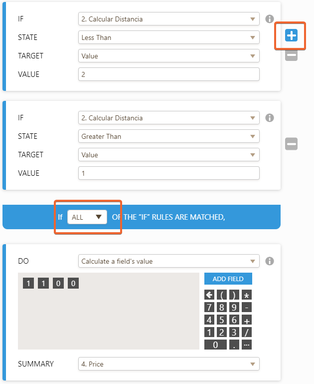 Calculate delivery cost per kilometer