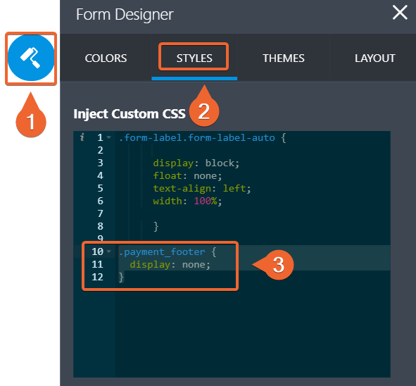 Remove empty space from the form