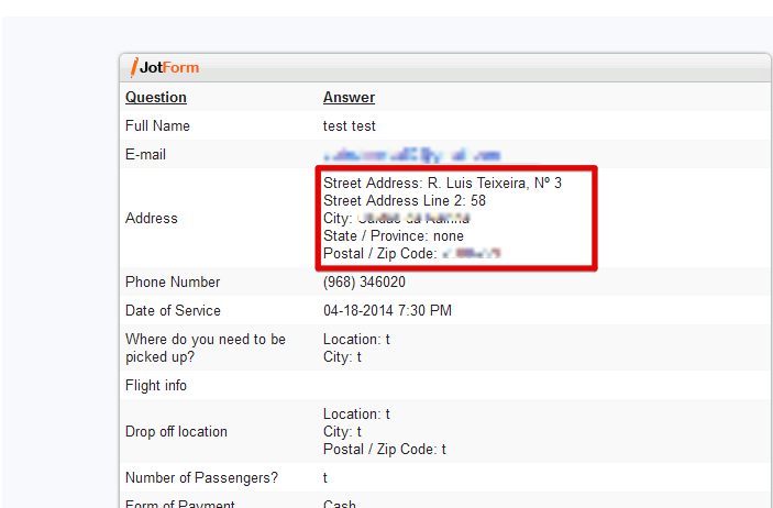 First  Address Field Not Sending To My Email Image 1 Screenshot 20