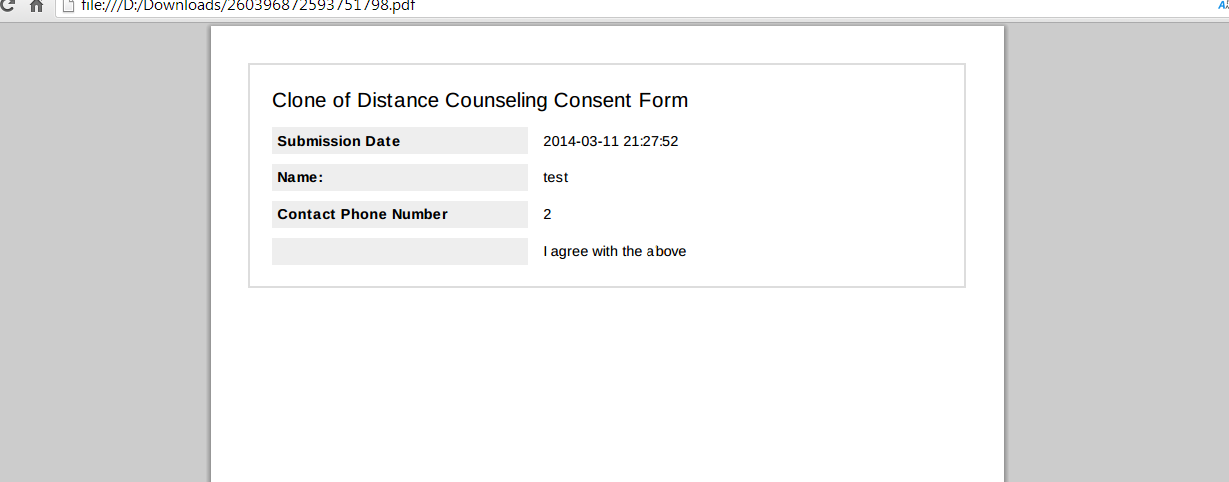 I have a form with a check box but the check box is not showing on the received PDF? Image 1 Screenshot 20