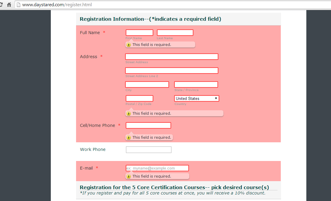 My form is able to be submitted without required fields being filled in Image 1 Screenshot 30