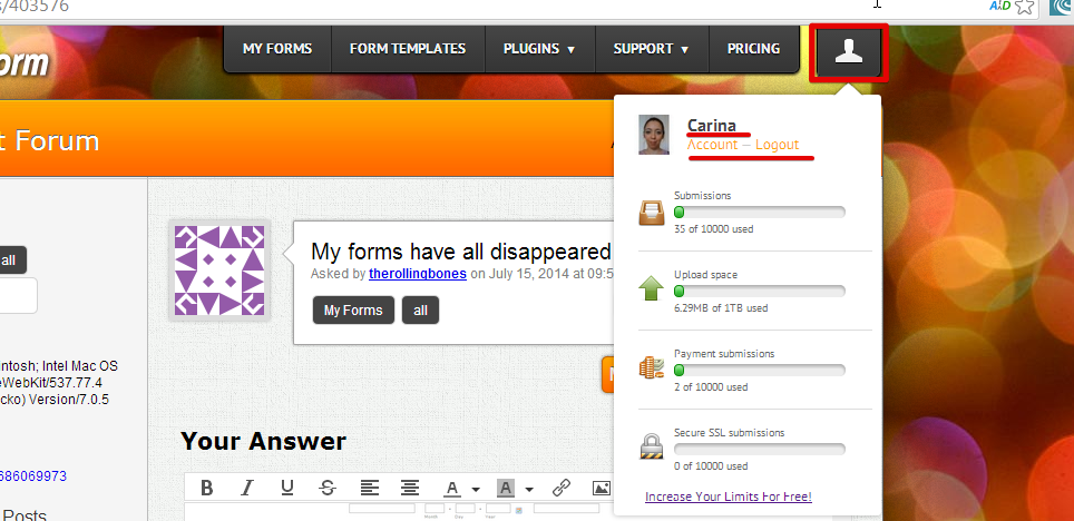 My forms have all disappeared Image 3 Screenshot 62