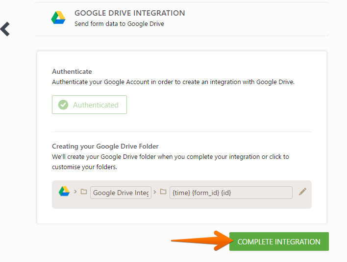 google drive finder integration