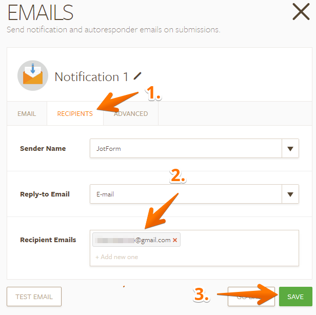 How to change the recipient of Email Notifications? Image 3 Screenshot 62