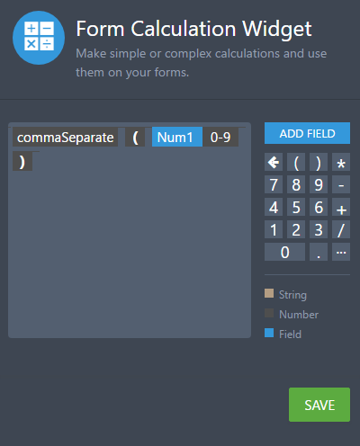 Is there a way to format a field so it shows comma separators for large numbers? Image 1 Screenshot 20