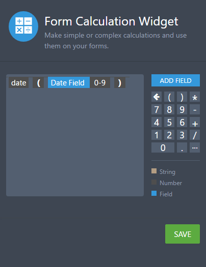 Form Calculation Math Function Reference