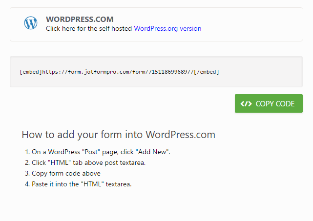 How to embed a form in WordPress without using a plugin? Image 1 Screenshot 40