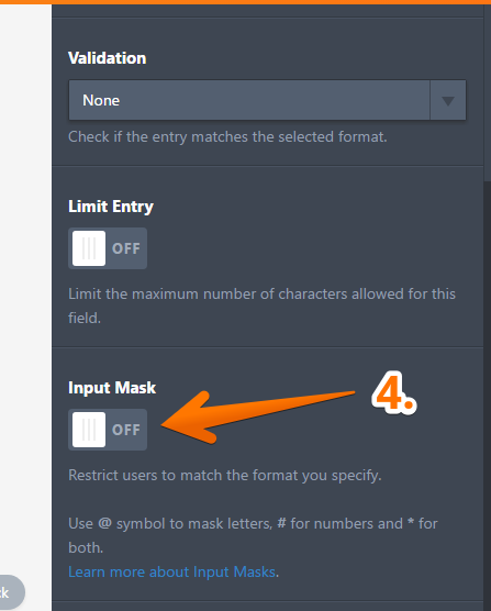Is there a way to do an email and phone number input mask in the text o Image 2 Screenshot 41