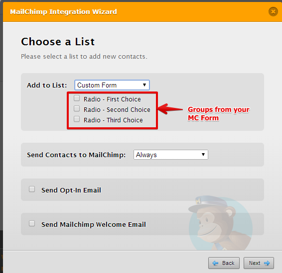 Jotformpro checkbox values and integrating with MailChimp Image 1 Screenshot 20