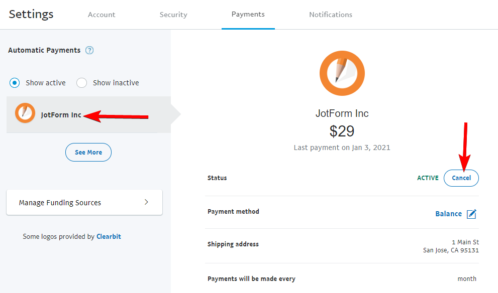 როგორ გავაუქმო ჩემი PayPal-ის გამოწერა? Image-3