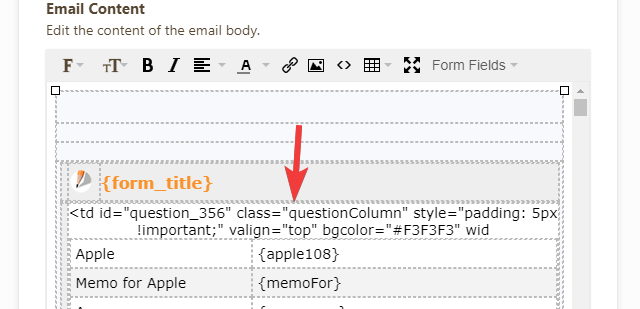 My form is not in the email body for clients Image 1 Screenshot 40