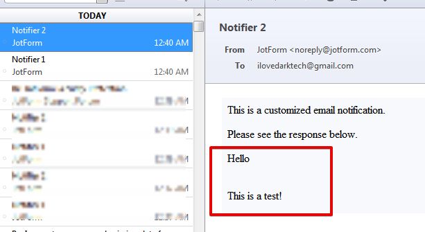Why does rich text text boxes not appear in the email submission? Image 2 Screenshot 41