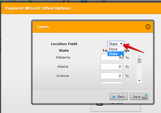 how can I get a state drop down menu to work with my payment widget Image 2 Screenshot 41