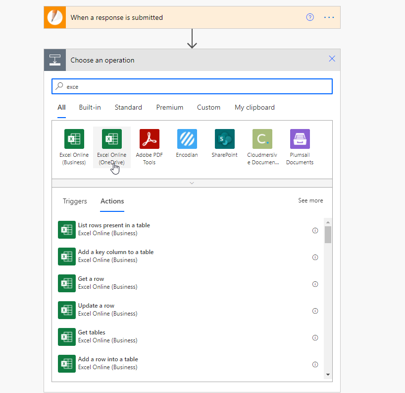 JotForm to Excel through power automate