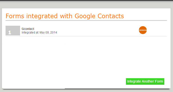 How to integrate form to Google Contact Image 2 Screenshot 61