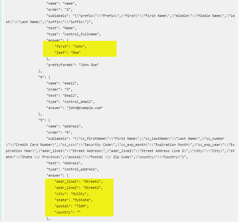 Zapier Integration: Break down of all the fields on grouped fields like Full Name and Address fields Image 2 Screenshot 41