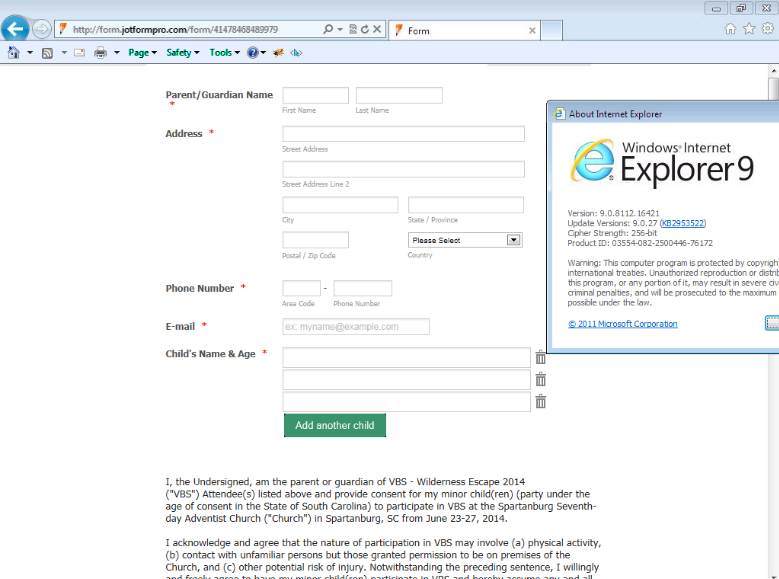 People still have problems with IE 9 on embedded forms Image 1 Screenshot 20