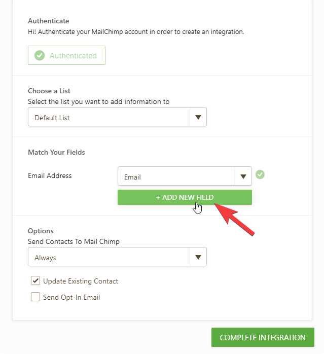 MailChimp Integration: Respondents First and Last Name not sent to MailChimp Image 1 Screenshot 30