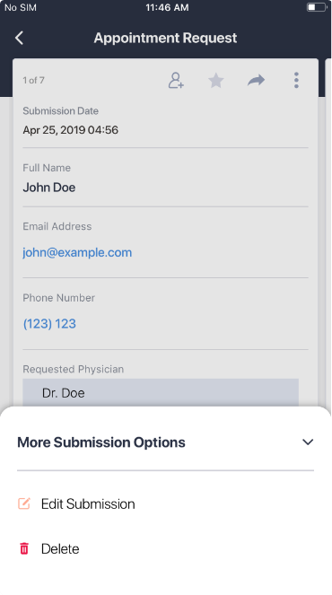 iOS App: Add print function on Submissions menu Image 1 Screenshot 20