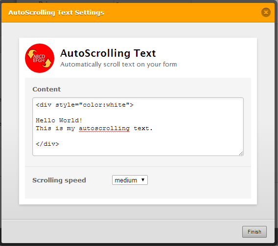 Auto Scrolling Text Widget: Request for Inject CSS Feature Image 1 Screenshot 20