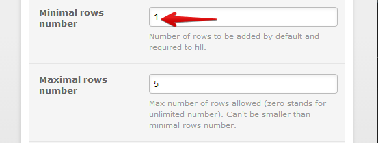 Configurable list widget not showing the add buttons when min and max rows are set to zero Image 1 Screenshot 20