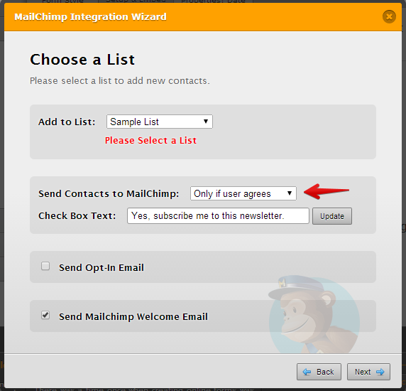 Constant Contact Integration: Conditional logic for newsletter sign up Image 1 Screenshot 20