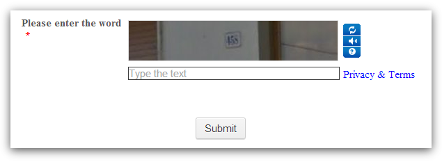 The captcha option is not displaying a word to enter Image 1 Screenshot 20