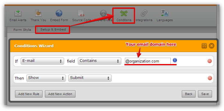 Require and validate certain email address domain Image 1 Screenshot 40