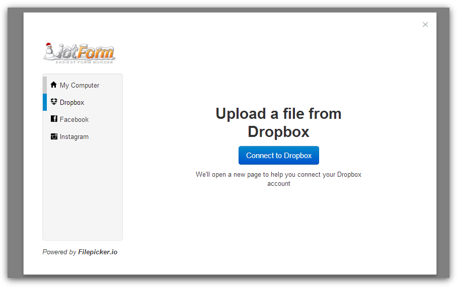 Is there a way to upload a photo FROM Dropbox to my form using an iPad? Image 5 Screenshot 104