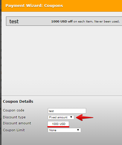 Why cant coupons in the payment wizard be 100% ? Image 1 Screenshot 30