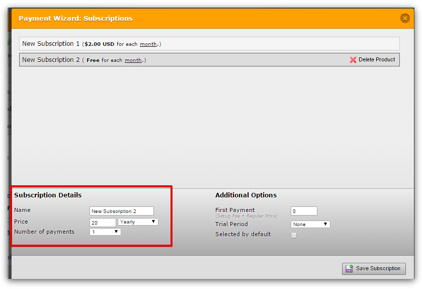 Allow multiple selection on subscription payments Image 2 Screenshot 41