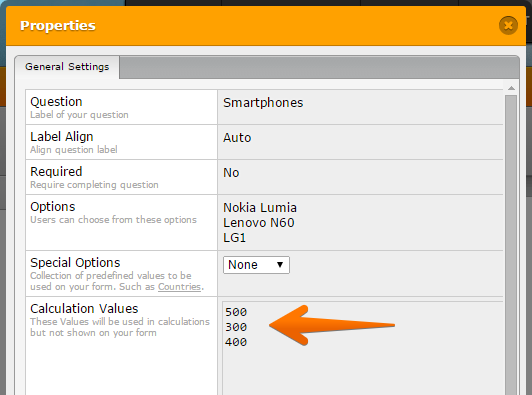 Can I use conditional calculation using the Dynamic Dropdown widget in JotForm Image 1 Screenshot 20