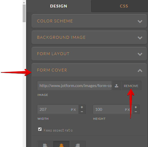 How can I remove the Sample Logo of my form? Image 2 Screenshot 41