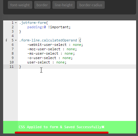 Injected CSS code using Form Designer did not work Image 2 Screenshot 41