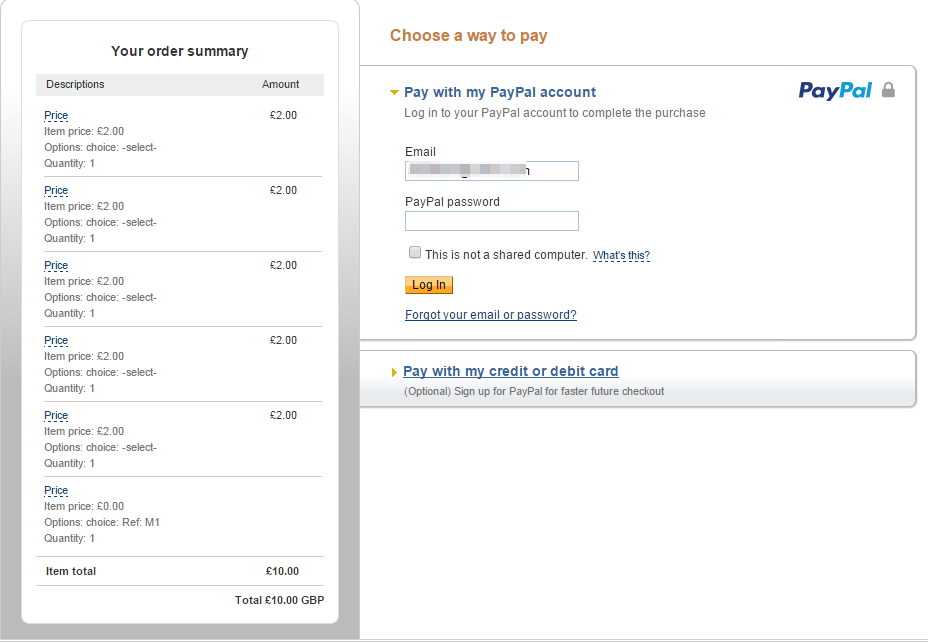 Paypal form issue Screenshot 20