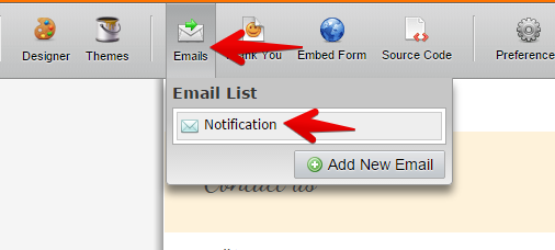How do I change the email address that a sumnitted form is sent to? Image 1 Screenshot 40