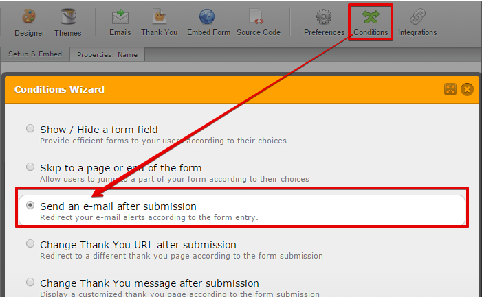 Allow the customer to select if they should get an email or not of the data they submitted Image 2 Screenshot 51