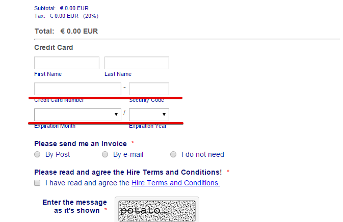 How to align the security code to the credit card field Image 1 Screenshot 20