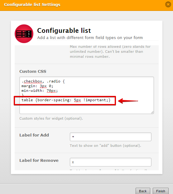 Configurable List widget is cutting off (cant figure out how to manipulate the css) Image 1 Screenshot 30