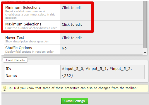 How do you limit choice of option in checkbox? Image 1 Screenshot 20